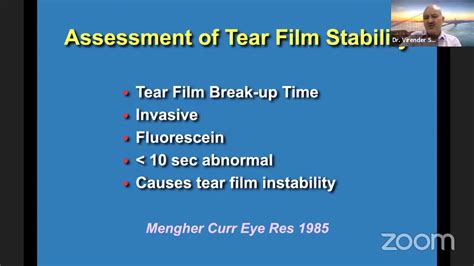 test for tear film stability